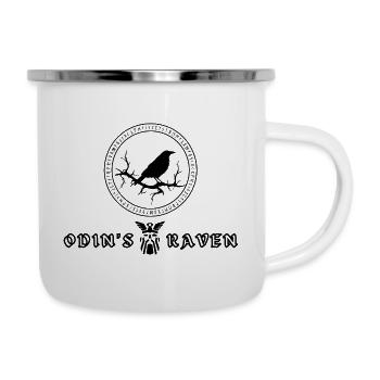 Le corbeau d’Odin - Tasse émaillée - blanc - Droite