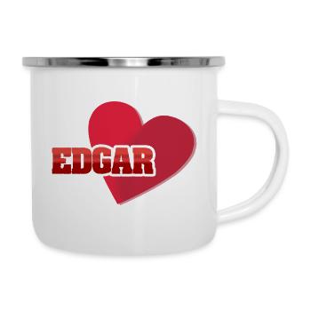 Heart EDGAR Lettering - Camper Mug - white - Right