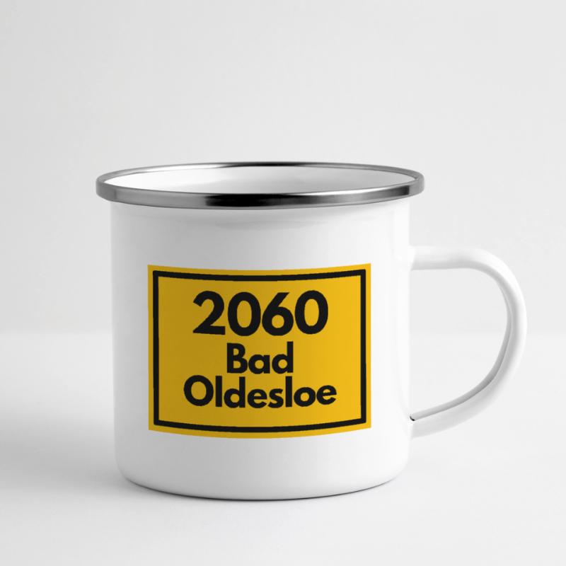 OLD POSTCODE POSTCODE RETRO 2060 BAD OLDESLOE Moin Camper Mug