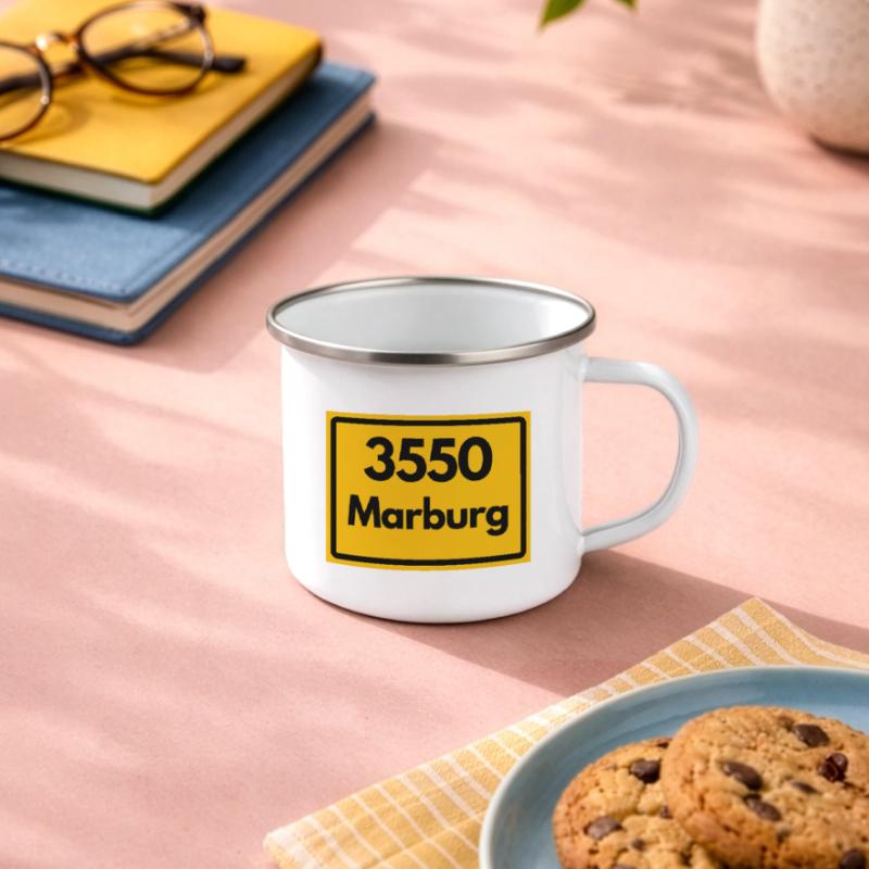 OLD POSTCODE ZIP CODE RETRO 3550 MARBURG Camper Mug
