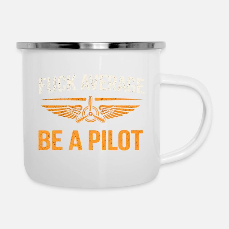 Proud pilot – flying with passion - Camper Mug - white