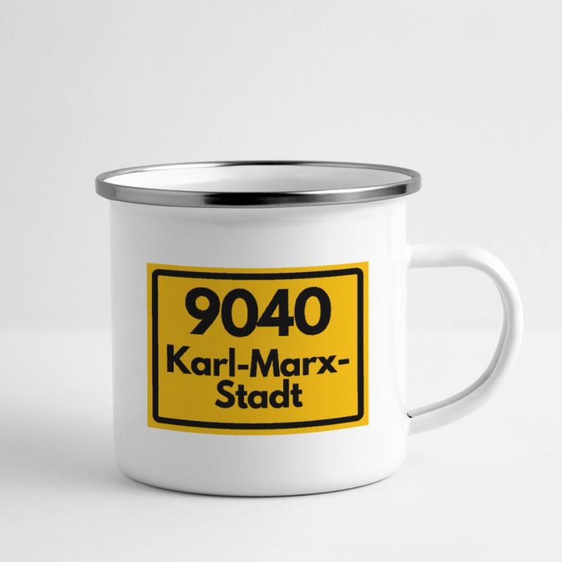 9040 CODE POSTAL SAXE KARL MARX VILLE ANCIEN CODE POSTAL Tasse émaillée
