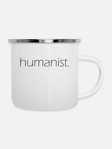 humanist. - Emaille-Tasse - Weiß
