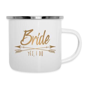 Bride Tribe - bachelorette party femmes - Tasse émaillée - blanc - Droite