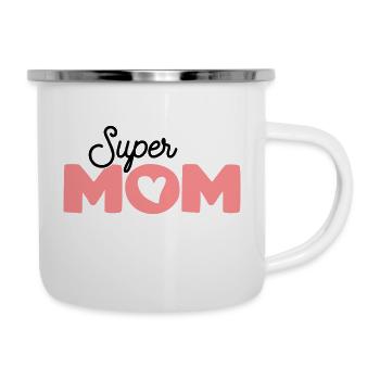 Super mom. - Camper Mug - white - Right