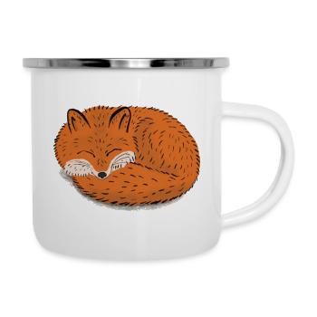 Sleepy Fox - Camper Mug - white - Right