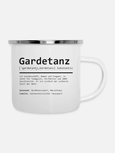 Gardetanz | Definition | Grammatik - Emaille-Tasse - Weiß