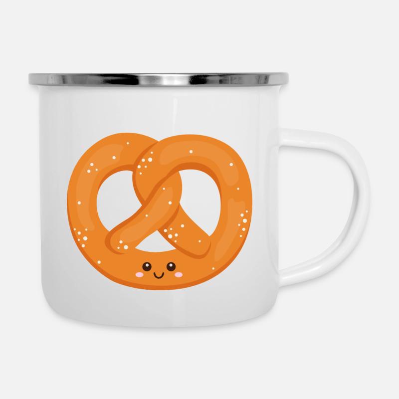Bretzel Drôle De Bretzel - Tasse émaillée - blanc