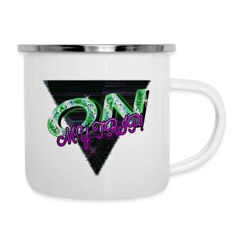 hiking calligraphic cool present idea attitude - Camper Mug - white - Right
