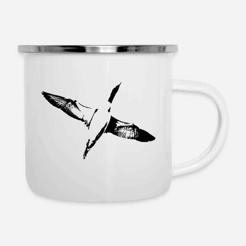 Flying Gavia Arctica - Camper Mug - white