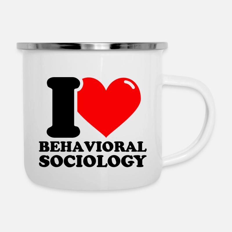 I love behavioral sociology - Camper Mug - white