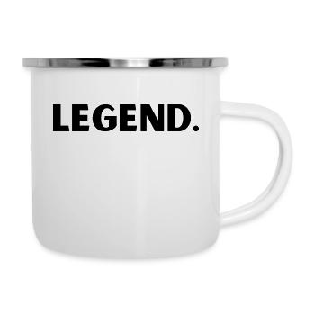 Legende. - Emaille-Tasse - Weiß - Rechts