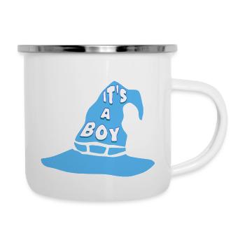 gender reveal halloween - Camper Mug - white - Right