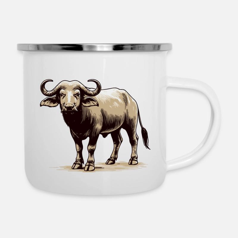 Buffle - Tasse émaillée - blanc