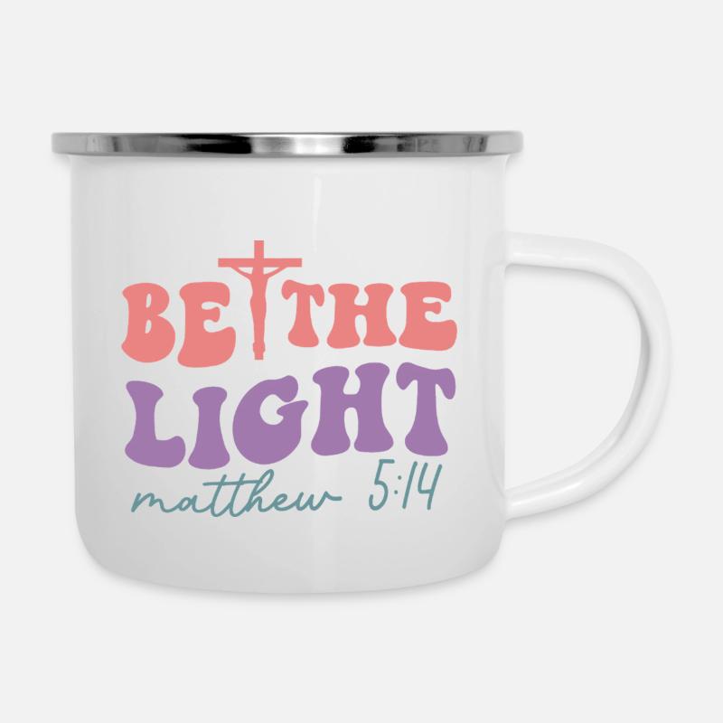 Be the Light - Camper Mug - white