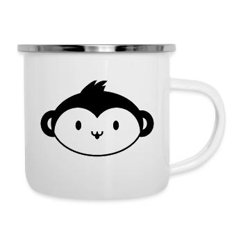 Monkey Queen – Crown Jungle Animal Motif Funny - Camper Mug - white - Right