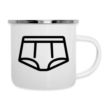 Briefings - Emaille-Tasse - Weiß - Rechts
