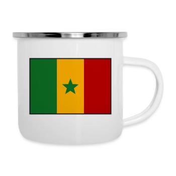 Senegal flag - Camper Mug - white - Right