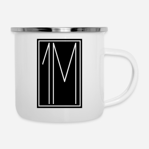 1M/One MVMNT Logo schwarz - Emaille-Tasse