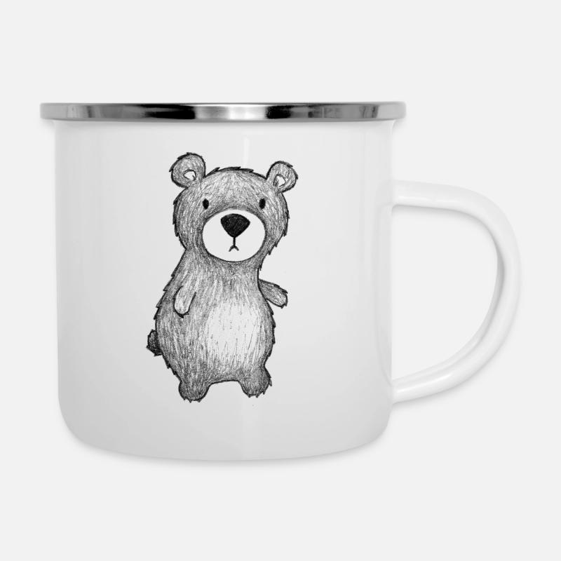 Teddy Bear - Camper Mug - white