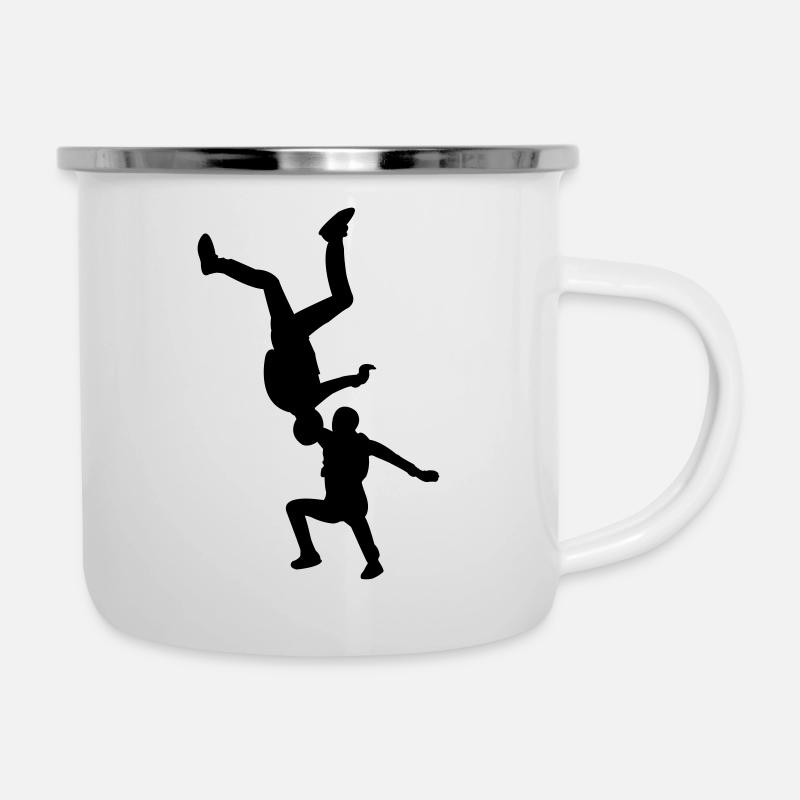 Freefly - Emaille-Tasse - Weiß