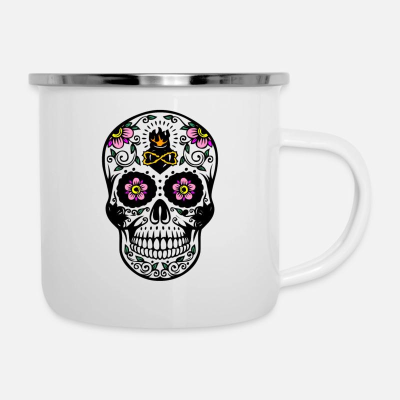 Calavera, Mexico - Camper Mug - white