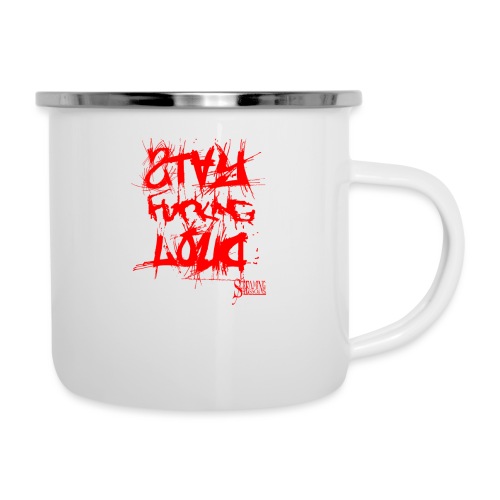 StayFuckingLoud 2 Red - Emaille-Tasse