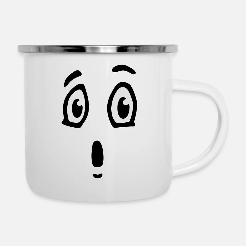 face - Camper Mug - white