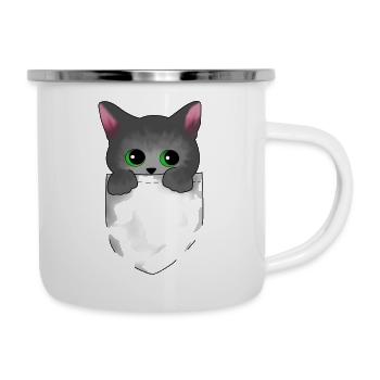 Baby Cat Persian Burma - Camper Mug - white - Right