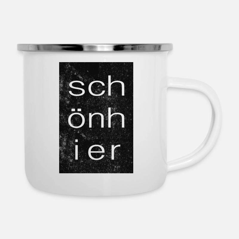 Typographie Poster - Tasse émaillée - blanc