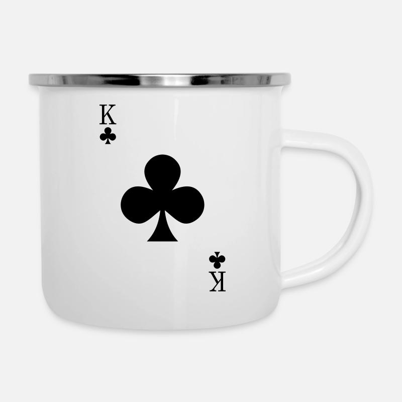 Clubs du roi - Tasse émaillée - blanc