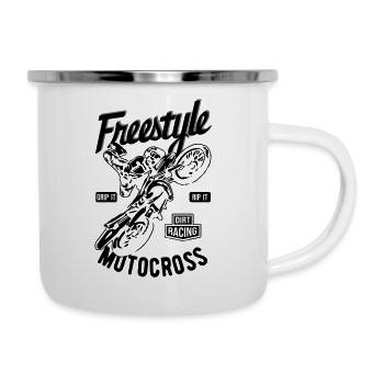 Freestyle motocross - Camper Mug - white - Right