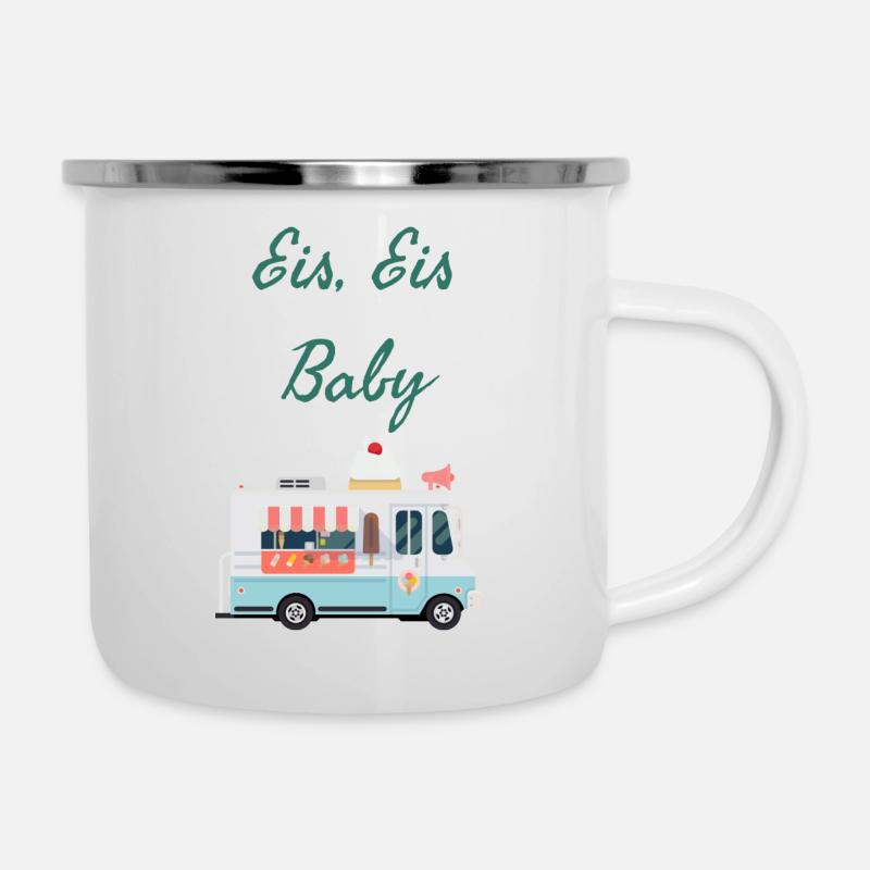 EIS, EIS BABY - Emaille-Tasse - Weiß