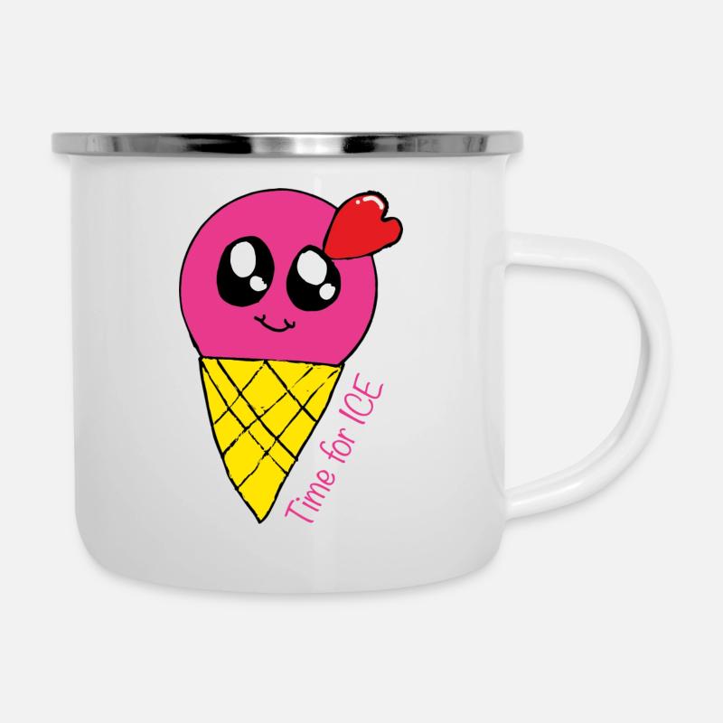 Bébé de glace - Tasse émaillée - blanc
