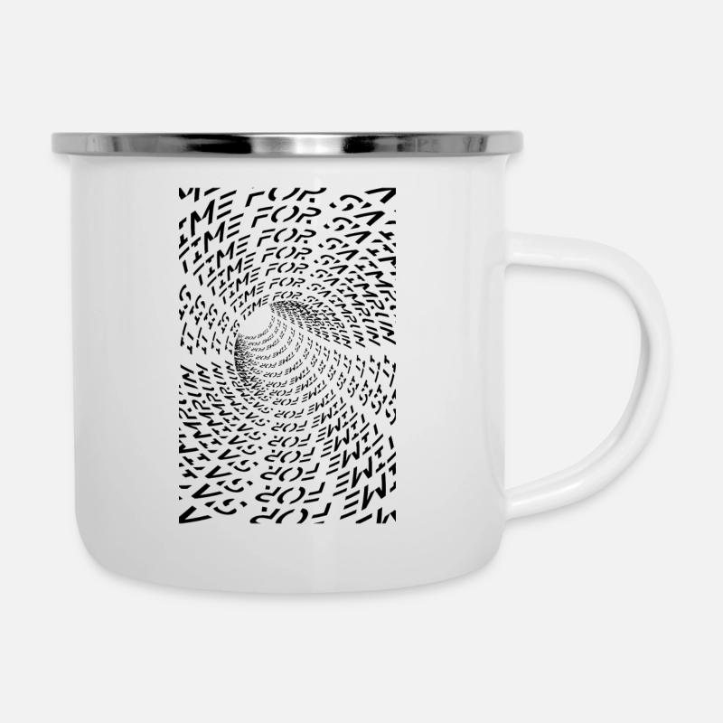 Tunnel - C’est l’heure d’une course à la nage - Tasse émaillée - blanc