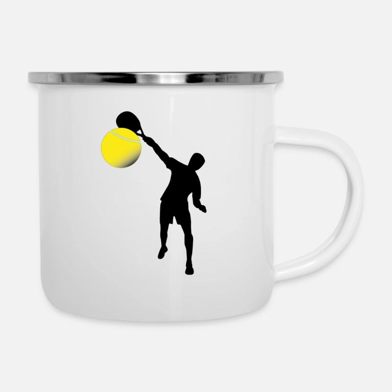 Padel man - Camper Mug - white
