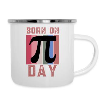 Born On Pi Day Maths Enthusiast March 14th Pi Day - Camper Mug - white - Right