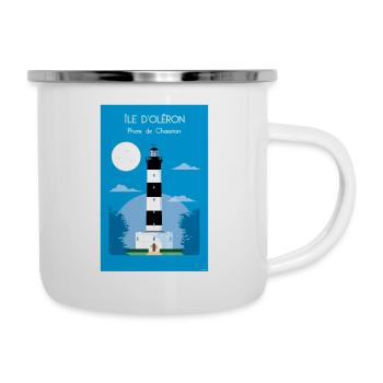 PHARE DE CHASSIRON - Tasse émaillée - blanc - Droite
