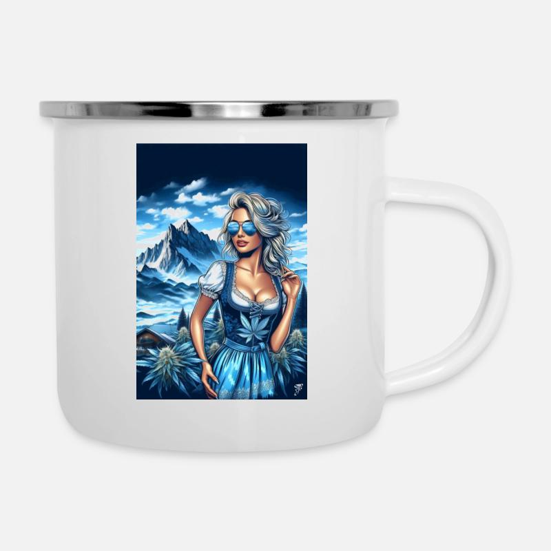 Pretty girl - Camper Mug - white