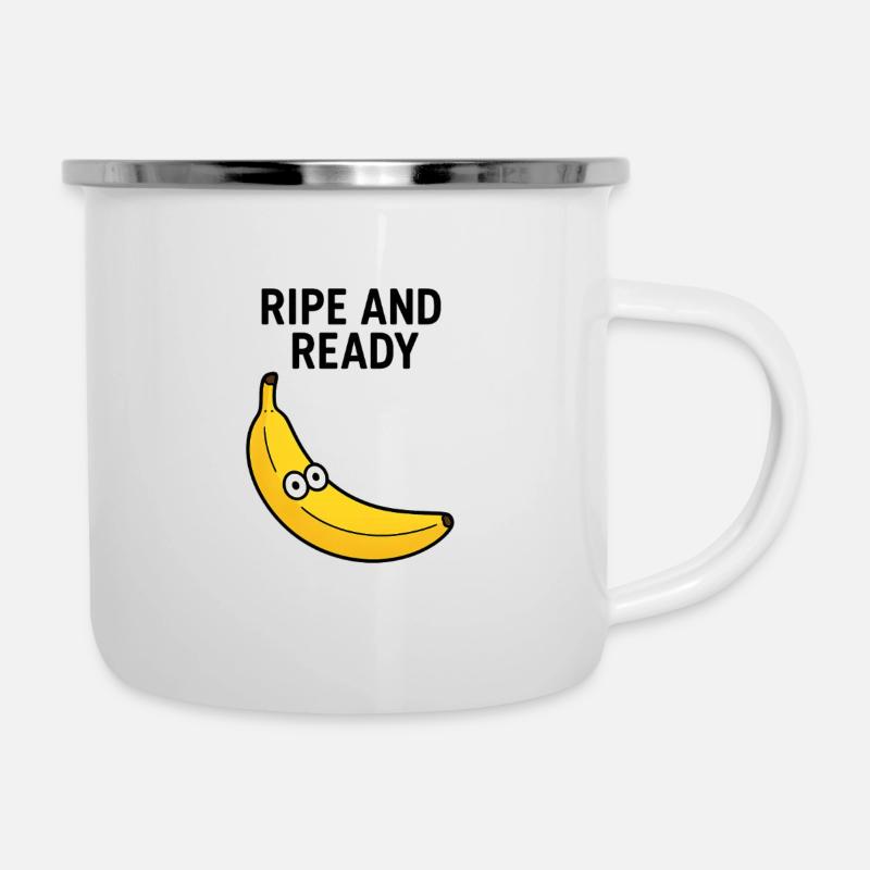 Alltag - Emaille-Tasse - Weiß