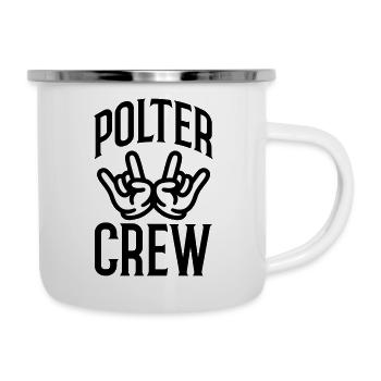 Polter Crew Polterabend - Emaille-Tasse - Weiß - Rechts