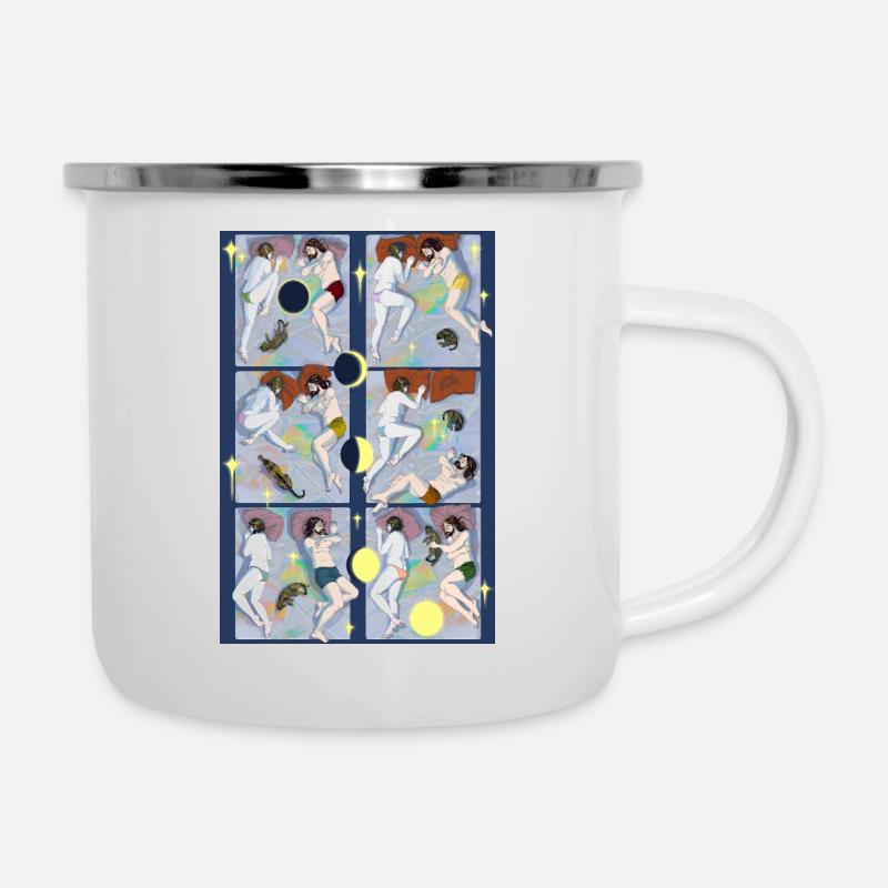 Night Night Tiger - Camper Mug - white
