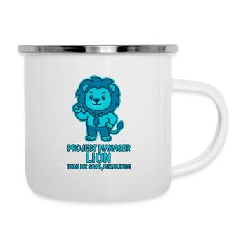 Project Manager Löwe – Deadlines - Camper Mug - white - Right