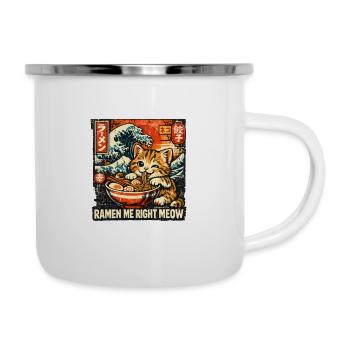 Ramen Cat Kanagawa - Camper Mug - white - Right
