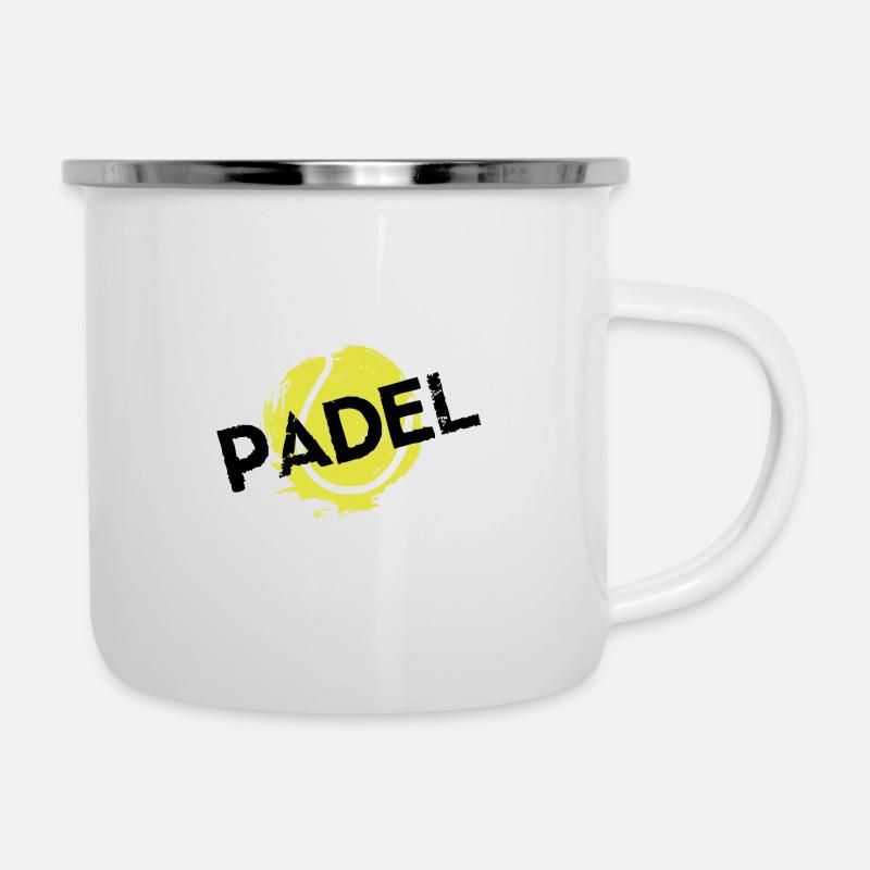 Padel - Tasse émaillée - blanc