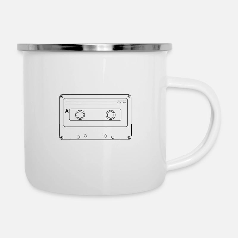 Cassette Tape - Camper Mug - white