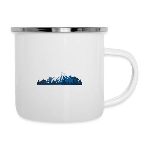 Phil Hill Mountain Snow White - Emaille-Tasse
