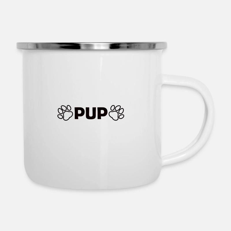 Pup Paws - Camper Mug - white