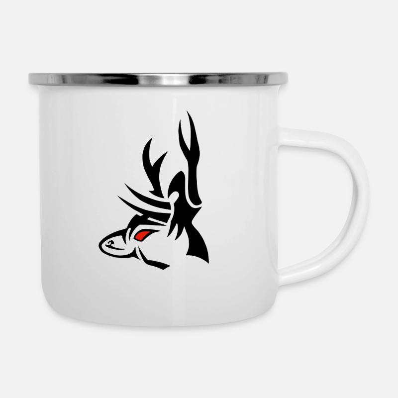 Deer 3 Black - Camper Mug - white