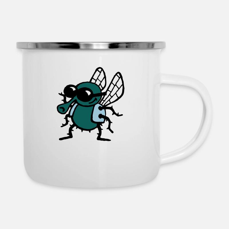 cool_fly_3c_white - Camper Mug - white